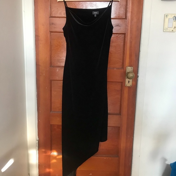 Mexx Black Velvet Clingy Dress - Picture 1 of 13